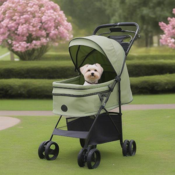 Gen7 Moroco dog stroller in the park