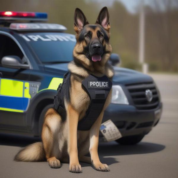 German Shepherd Police Dog