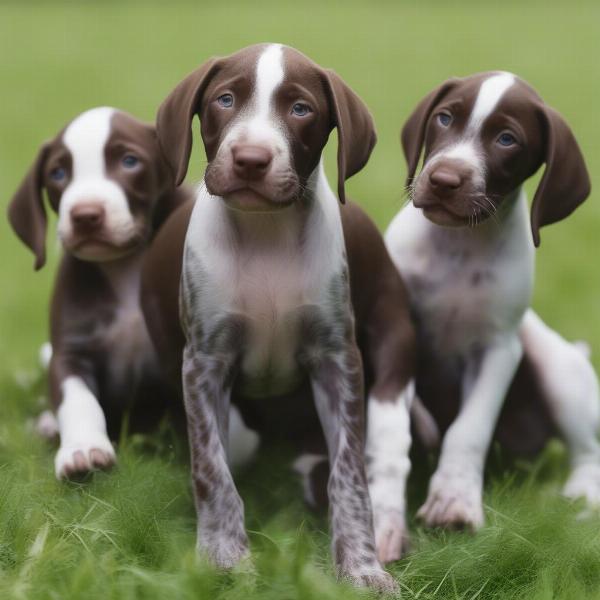 German Shorthaired Pointer Puppies Playing