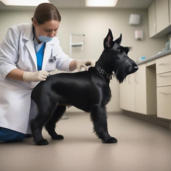 Gimbal Scottie Dog at the Vet