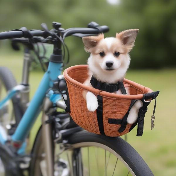 Safe and secure dog bike baskets