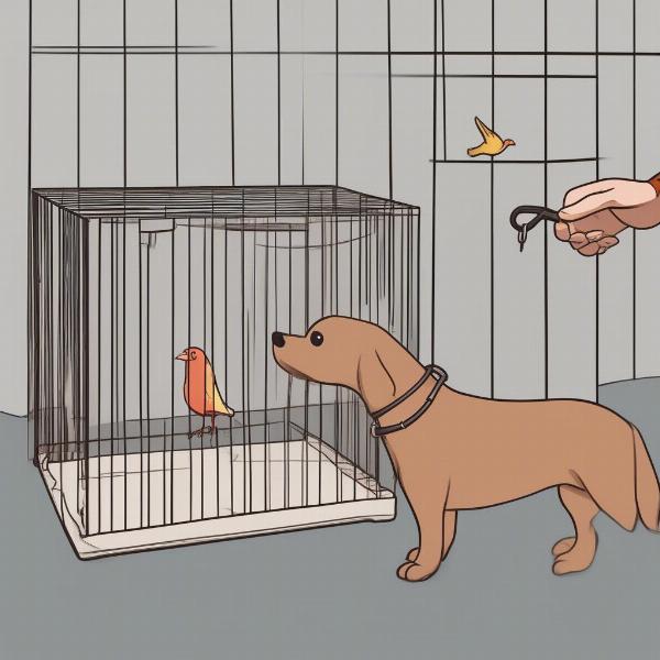 Safe introductions between dogs and birds