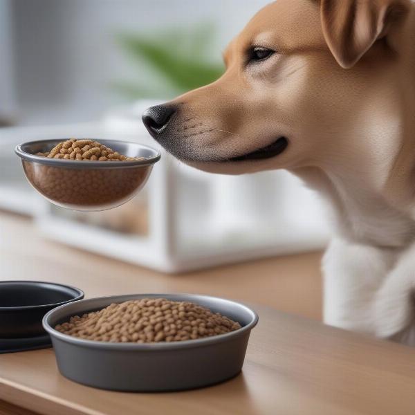 Introducing new dog food sample