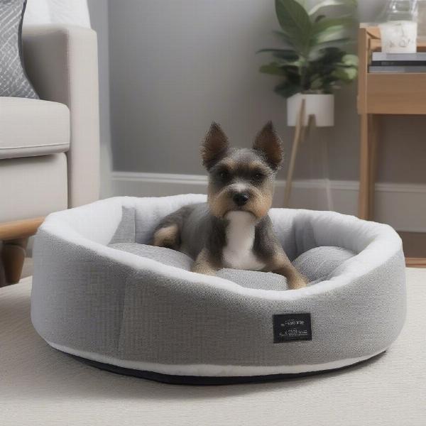 Self-warming dog bed