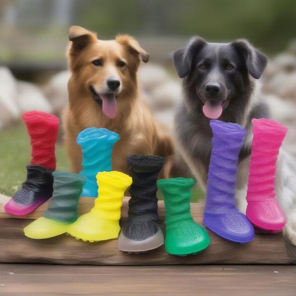 Goo-eez Dog Boots in Various Colors