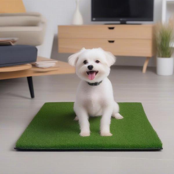 Grass potty pad for apartment dogs