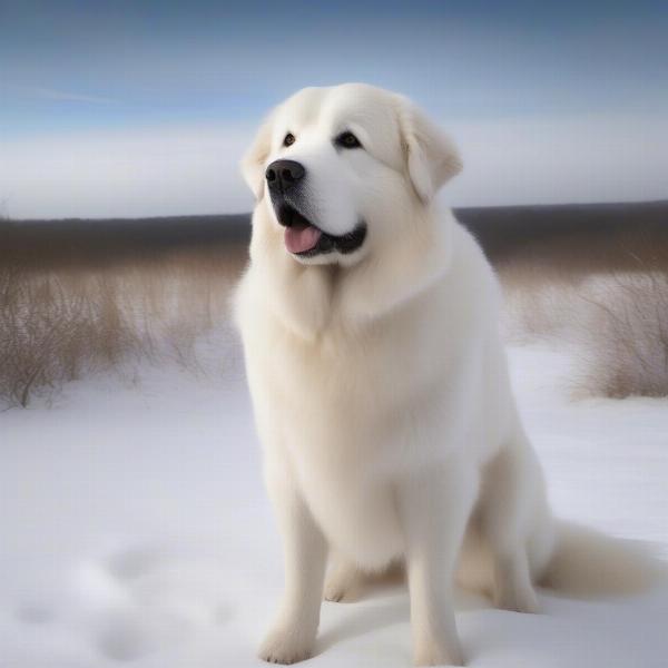 Great Pyrenees dog in Iowa