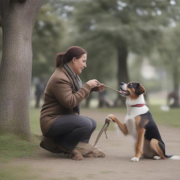 Gypsy Dog Undergoing Training