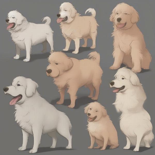 Hagar's Dog Appearance Variations