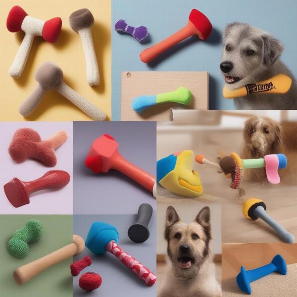 Various Hammer Dog Toys