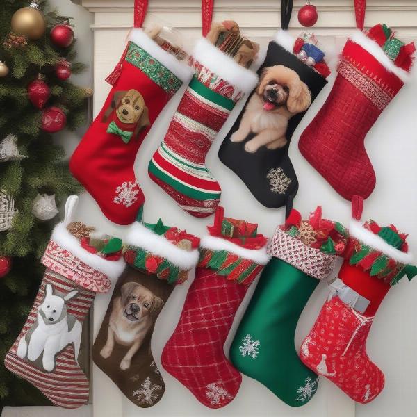 Handmade Custom Dog Christmas Stockings