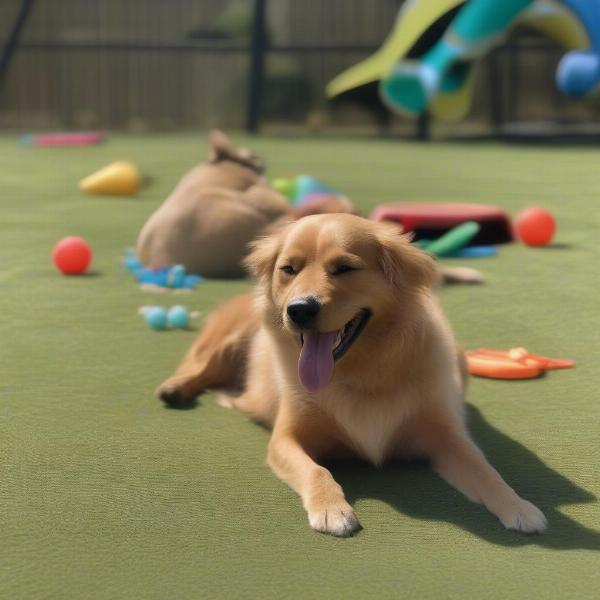 Happy Dog at Vail Dog Boarding Facility