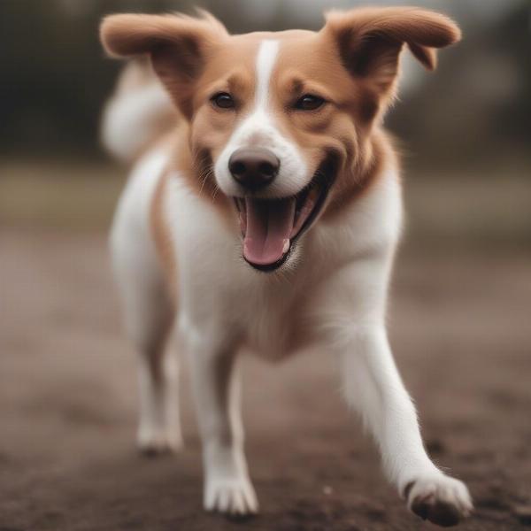 Happy dog with healthy ears