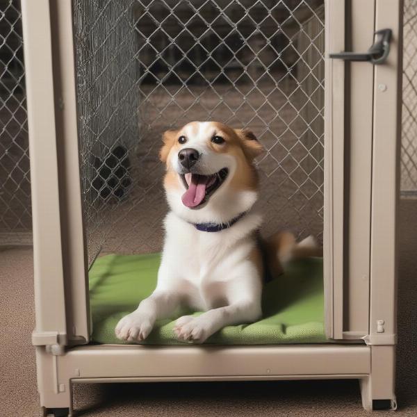 Happy Dog at a Lake Charles Kennel