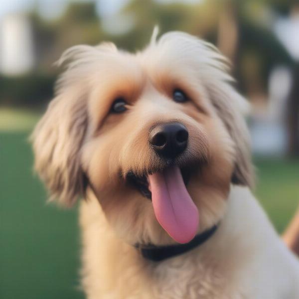 A happy, groomed dog in Umhlanga