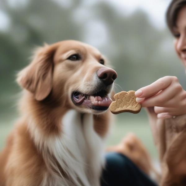 Happy Healthy Dog with Owner