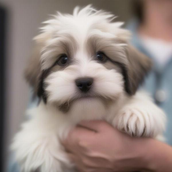 Havanese puppy at a breeder in Missouri