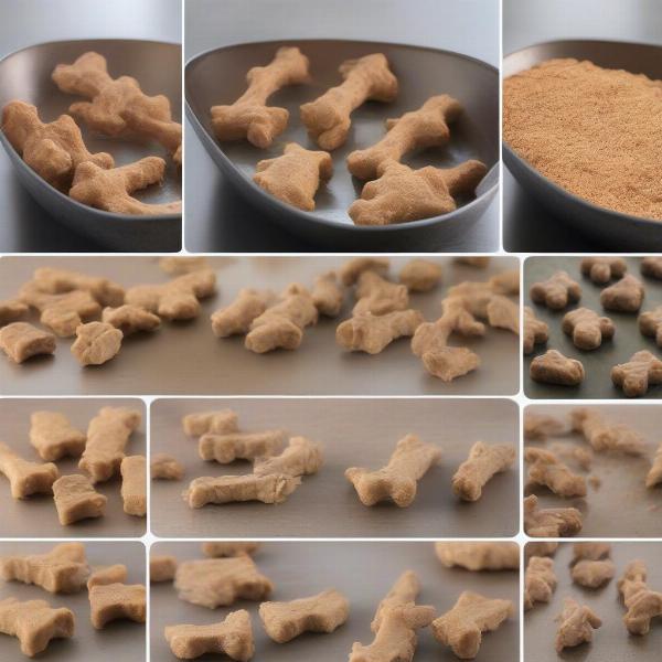 Healthy homemade chicken and pork dog treats