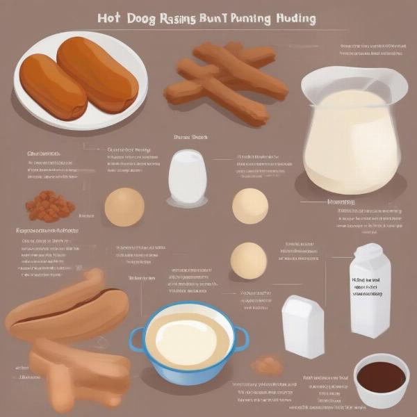 Hot Dog Bun Bread Pudding Ingredients