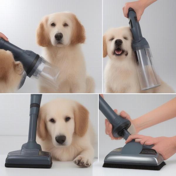 Step-by-step guide on using a vacuum dog hair cutter