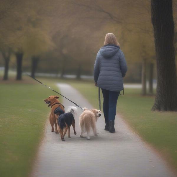 Training Dogs to Walk Together Harmoniously