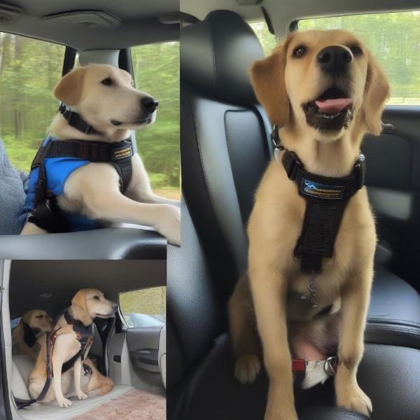 Getting your dog used to a seatbelt