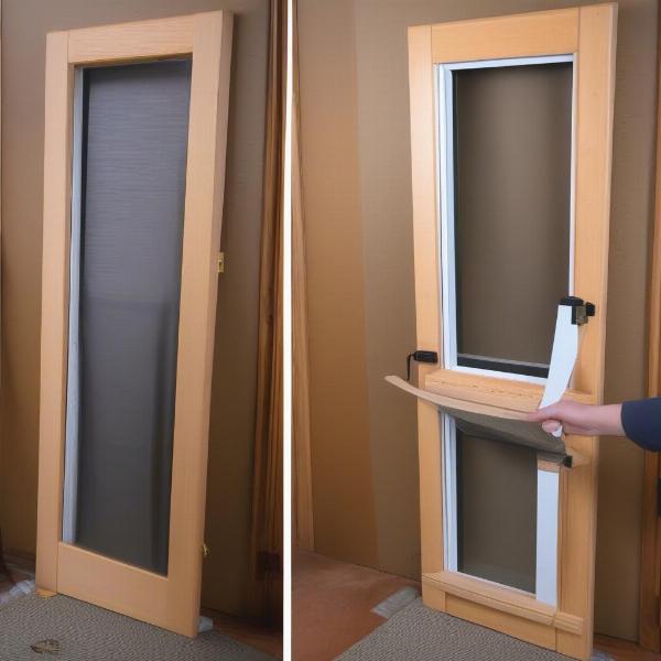 Installing a Fly Screen Dog Door