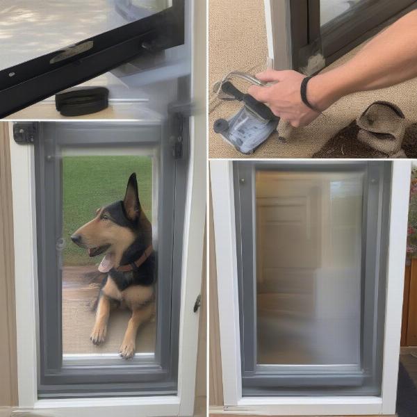 Installing a Dog Door in a Screen Door