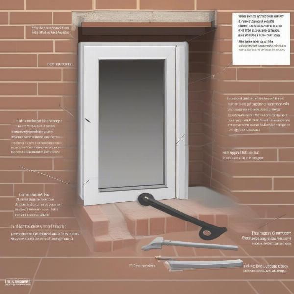 Installing a wall dog door in a brick wall