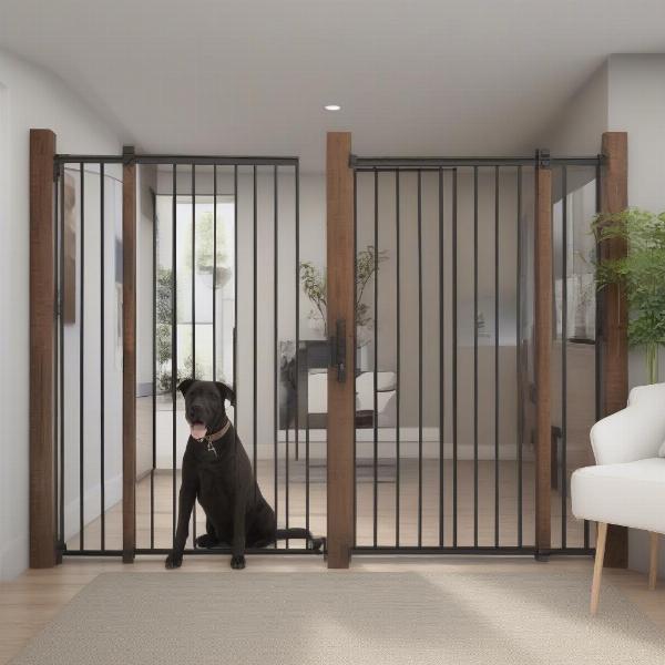 Decorative Dog Gates Blending with Home Decor