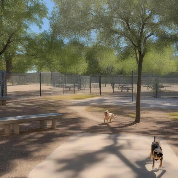 Large Dog Area at Julian B. Lane Dog Park