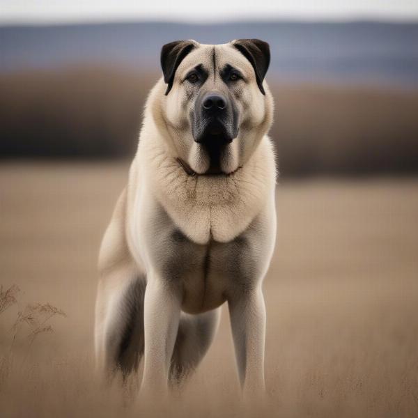 Kangal dog in a field