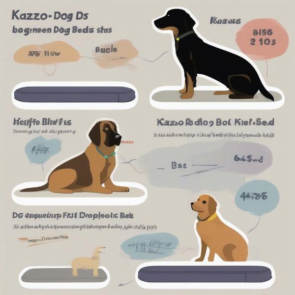 Kazoo Dog Bed Sizing Chart