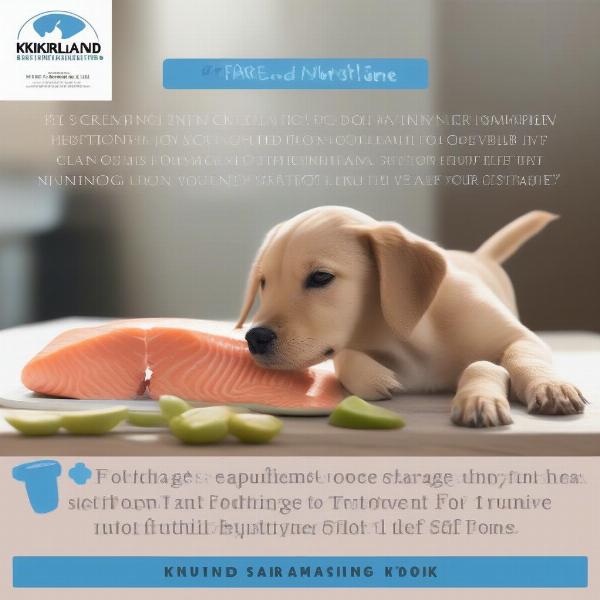 Kirkland Salmon Dog Food for Puppies and Senior Dogs