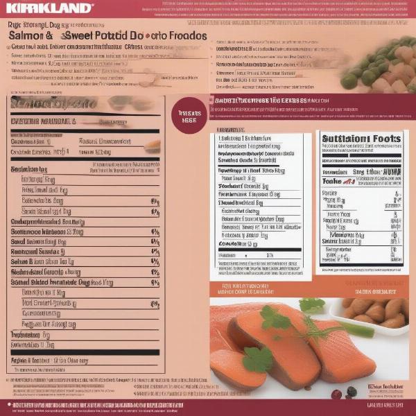 Kirkland Salmon and Sweet Potato Dog Food Ingredients