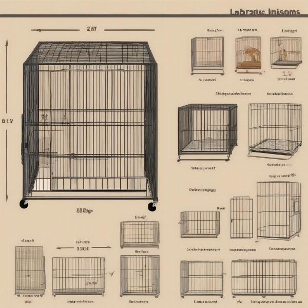 Labrador Dog Cage Size Guide