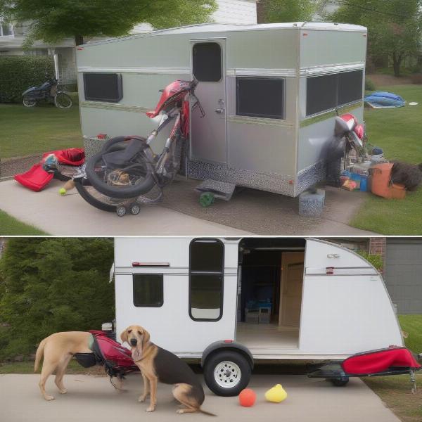 Acclimating your dog to the motorcycle trailer