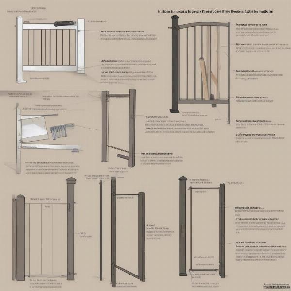 Installing a large outdoor dog gate