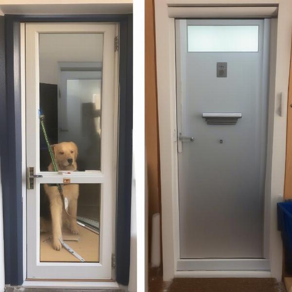 Installing a UPVC dog door