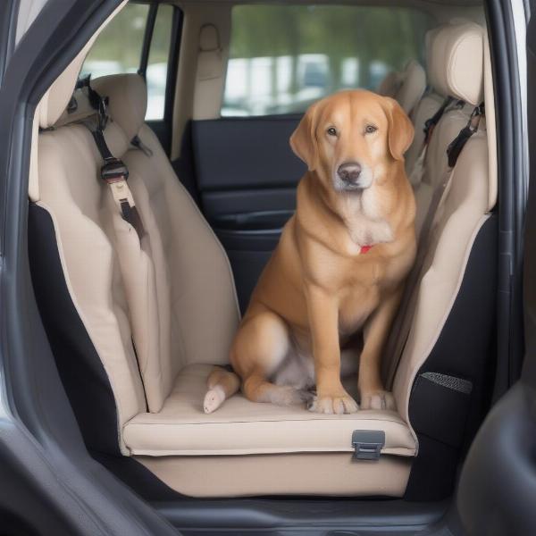 Installing a Dog Car Seat for a Large Dog