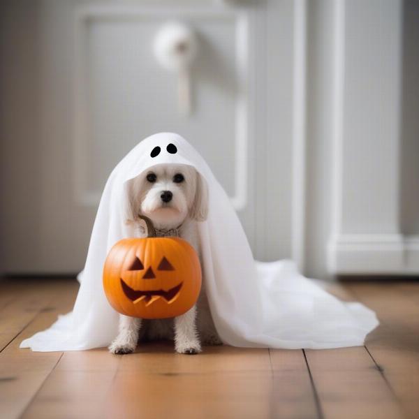 DIY Ghost Dog Costume