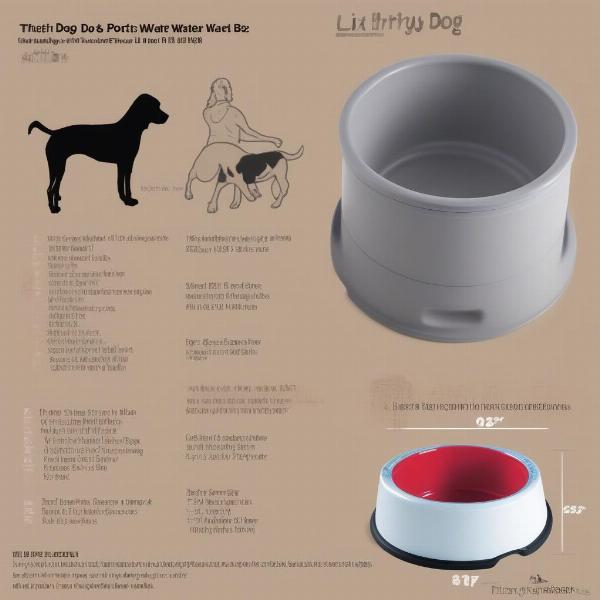 Lixit Thirsty Dog Portable Water Bowl Sizes