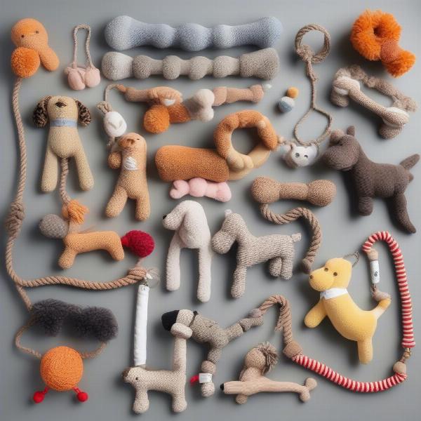 Various Types of Long Dog Toys