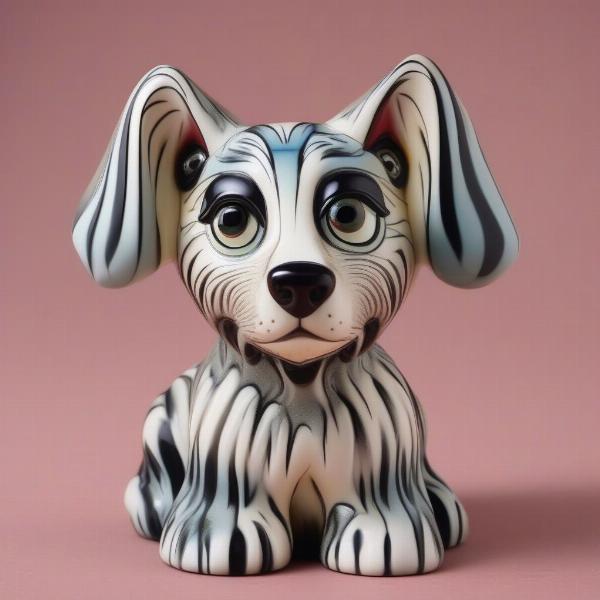 Close-up of a Lorna Bailey Dog Figurine