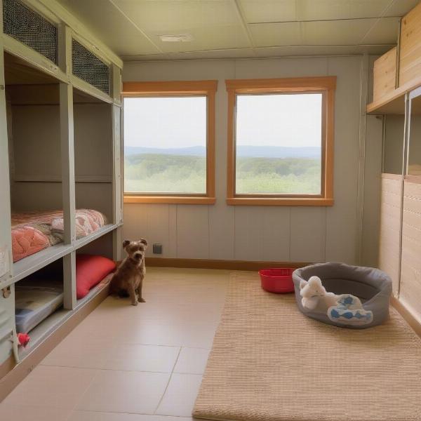 Luxury Dog Kennel Interior