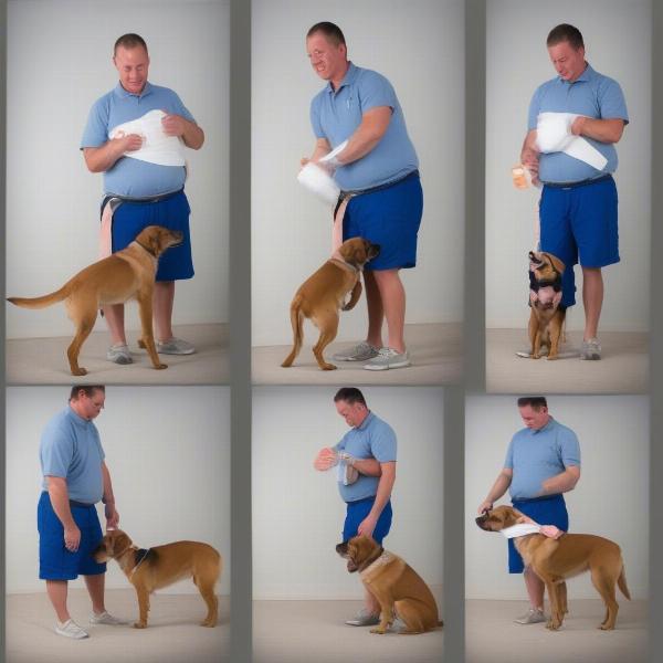 Putting a Diaper on a Male Dog