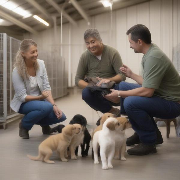 Meeting a Puppy from a Maine Dog Breeder