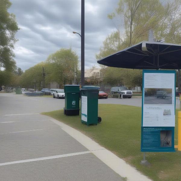 Manning Esplanade Dog Park Parking and Amenities