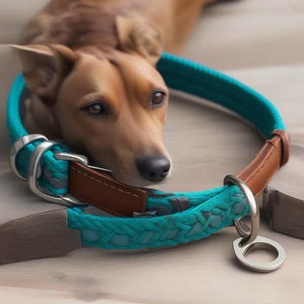 Matching Dog Collar and Bracelet Set