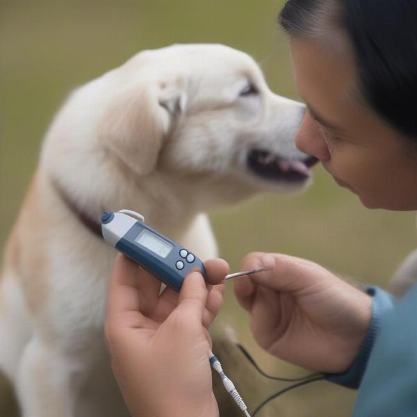 Measuring Dog's Blood Glucose at Home